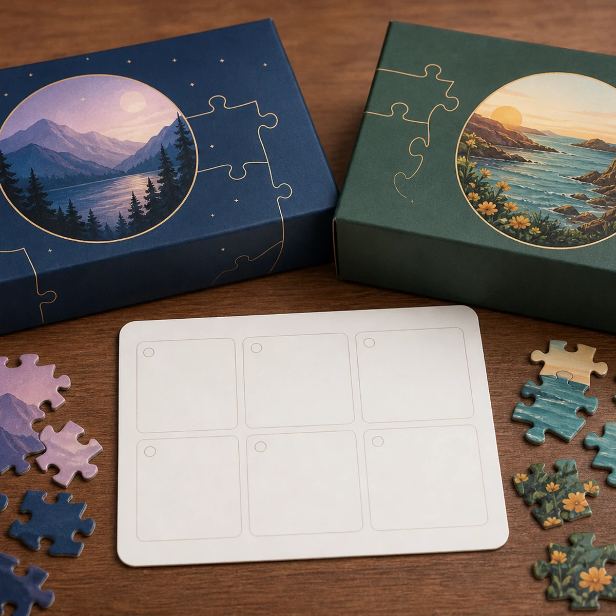 Non-branded 2 puzzle 6 month gift membership